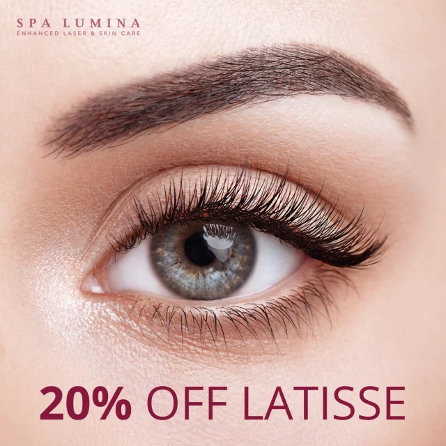 Your dream lashes are just a call away, this November only! ✨ 

Start your LATISSE journey and enjoy longer, fuller, darker lashes in as little as 8 weeks. 

If you have any questions, call or check out our website!
📞(705) 721-7775
🌐SpaLumina.com

#SpaLumina #LatisseCanada #LashGoals #NovemberSpecial #LATISSE