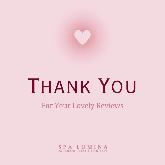 We’re so grateful for your kind words and glowing review! 🌟 

Hearing about your wonderful experience at Spa Lumina means the world to us. Thank you for trusting us to be part of your self-care journey! 💆‍♀️✨ 

#SpaLumina #Gratitude #Selfcare #Clientappreciation