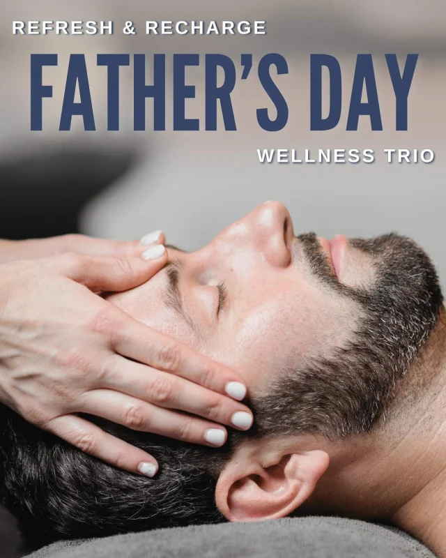 Father’s Day is on Sunday and we are celebrating the men who show up, lift us up, and deserve a little time to recharge!

All month long, treat the fathers, father figures, partners, brothers, and friends in your life to our Father’s Day Package, designed with him in mind.

✨ Gentleman’s Steam Facial
✨ Sports Pedicure
✨ Vivier Purifying Clay Mask

Only $199 (Reg. $236)