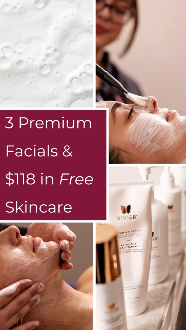This month when you get 3 Premium Facials you will also get 2 great products (free of charge!)✨

This July, when you purchase a package of 3 Premium Facials, you’ll also receive a free Ultra Foaming Cleanser and Refreshing Toner, a $118 value, on us.

Choose from any of our Premium Facials:
• Oxygeneo
• Fire & Ice with dermaplaning
• Vibrant

Skincare doesn’t stop at the spa, it’s a journey we support from treatment room to home care!

#SpaLumina #Skincare