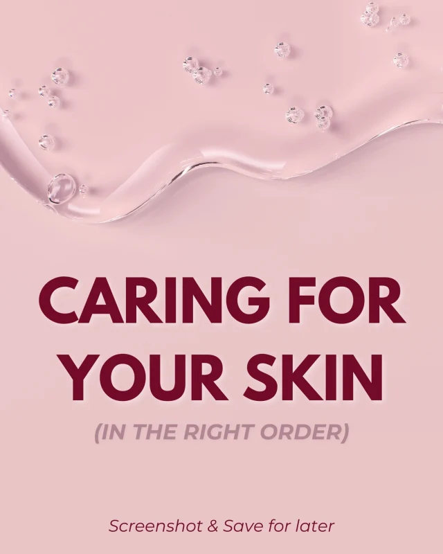 Your skincare routine works best when it follows the right order ✨

Each step prepares the skin for the next, helping active ingredients absorb properly and support healthier skin over time. When products are applied out of sequence, even great skincare can fall short.

1️⃣ Cleanser
2️⃣ Toner / Essence
3️⃣ Treatment Serums
4️⃣ Moisturizer
5️⃣ SPF (AM only)

This is your simple guide to caring for your skin, step by step, with intention. Screenshot and save for later!

If you’re unsure where a product fits or what your skin actually needs, our team is always here to help 🤍✨