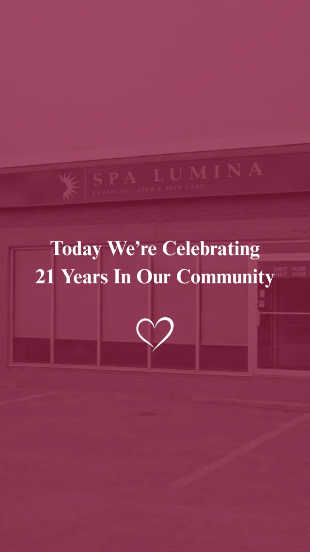 Today we celebrate 21 years ♥️

Today, we want to say thank you.

Spa Lumina exists because of the incredible community that has trusted us, supported us, and grown with us over the years. Every visit, every conversation and every moment of care shared within these walls has shaped who we are today ✨

This milestone isn’t about a number. It’s about the people who’ve walked through our doors, the trust you’ve shared with us, and the care we’ve been honoured to provide through so many seasons of life.

We truly could not have done this without you. From the bottom of our hearts, thank you for being part of our journey, our story, and our community♥️

Here’s to 21 years of Spa Lumina, our community, and everything still to come ✨

#SpaLumina