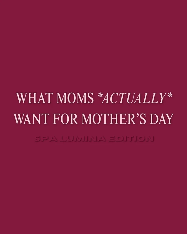 What moms actually want isn’t more things, It’s time to feel like themselves again✨

A moment to slow down
To be taken care of
To walk out feeling a little lighter, a little more like them

Whether it’s high-quality, Canadian-made, science-backed skincare from Vivier
A facial that actually supports their skin
A mani pedi that makes them feel put together again
Or a Spa Lumina gift card so they can choose what they need, when they need it♥️

A gift that makes an impact long after Mother’s Day is over ♥️